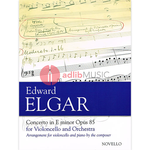 Elgar - Concerto in Emin Op85 - Cello/Piano Novello NOV081334