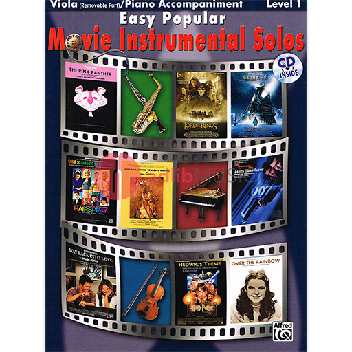 Easy Popular Movie Instrumental Solos - Viola/CD/Piano Accompaniment 28168