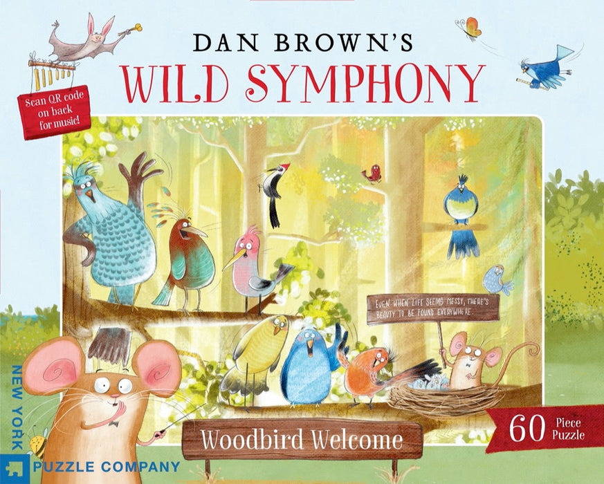 Dan Browns Wild Symphony 'Woodbird' 60 Piece Childrens Puzzle