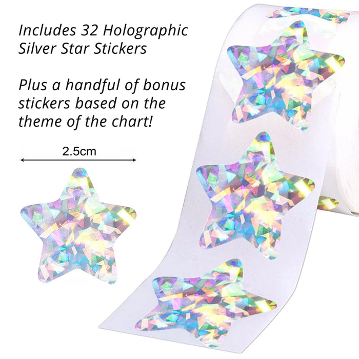 Unicorn Adventure A3 Music Practice Chart by Musically Gifted