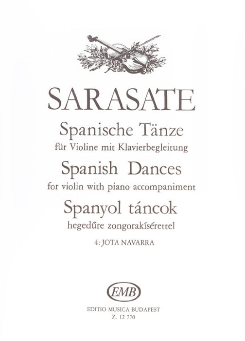 Sarasate - Jota Nbavarra Op22/2 - Violin/Piano Accompaniment EMB Z12770