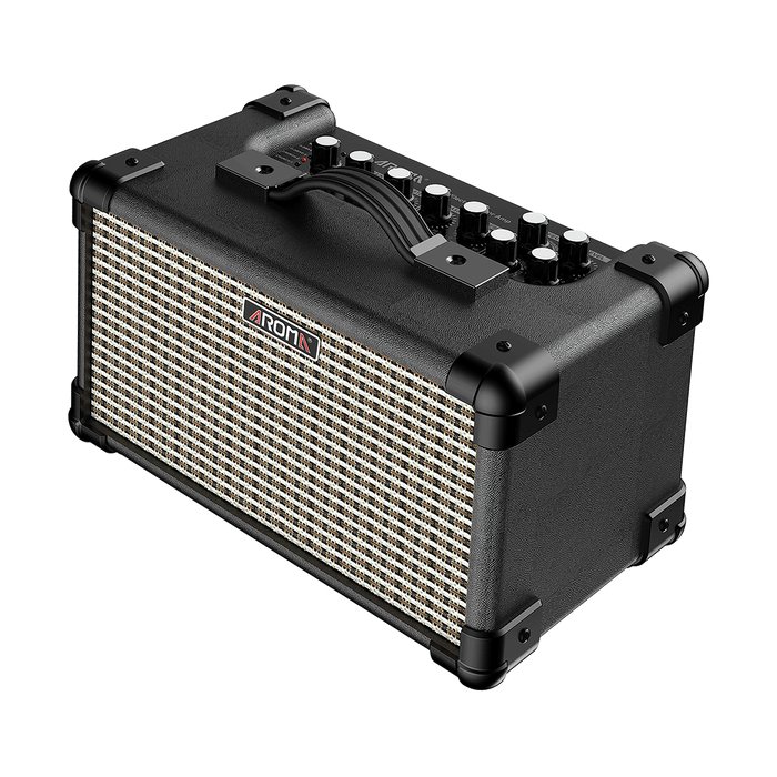 Aroma TM15BK 15W Black Electric Guitar Rechargeable Amplifier