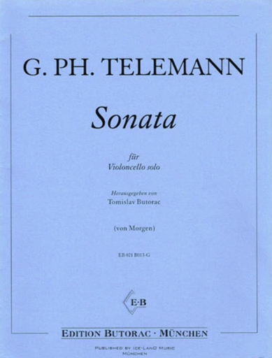 SONATA FOR VIOLONCELLO UNACCOMPANIED ED MORGEN - TELEMANN - CELLO - ICELAND