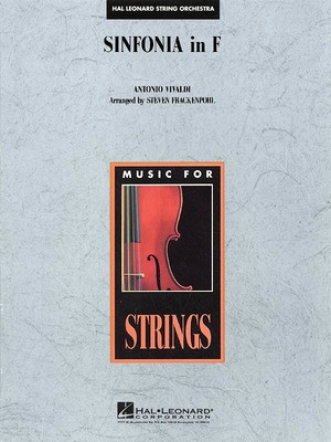 Sinfonia in F - Antonio Vivaldi - Steven Frackenpohl Hal Leonard Score/Parts