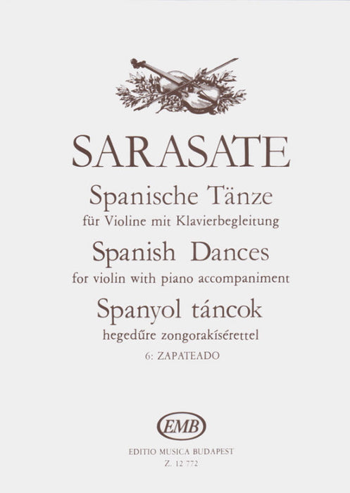 Sarasate - Spanish Dances: Zapateado Op23/2 - Violin/Piano Accompaniment EMB Z12772
