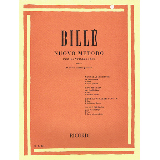 Bille - New Method for Double Bass Volume 1 Ricordi ER000261/0