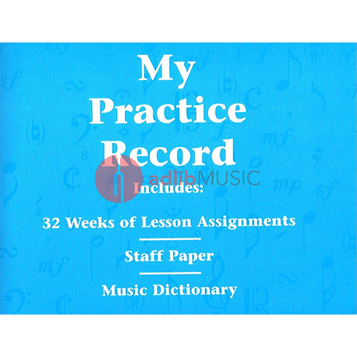 My Practice Record - Practice Book Blue Hal Leonard 296046