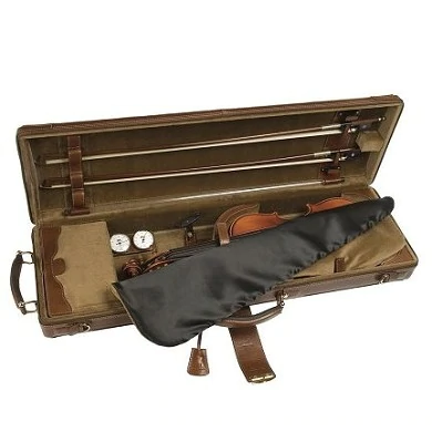 GL Cases Q1(V) Leather Violin Case Brown