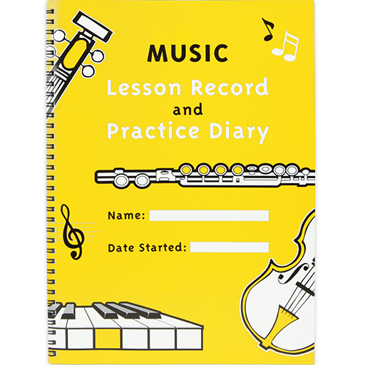 Music Lesson Record & Practice Diary TEXMUS401