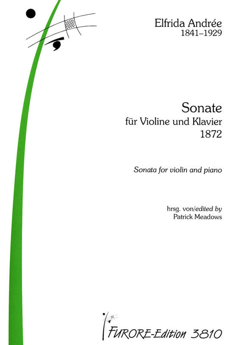 Andree - Sonata 1872 - Violin/Piano Accompaniment edited by Meadows Furore FUE3810