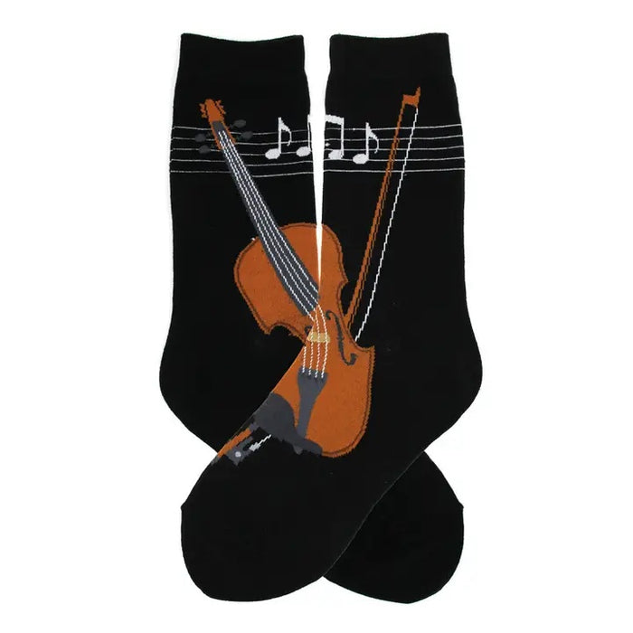 Strings Men's Socks Violin
