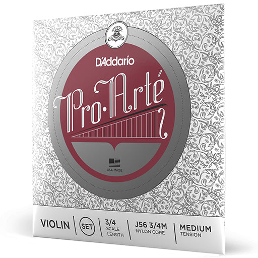 D'Addario Pro Arte Violin String Set Medium 3/4