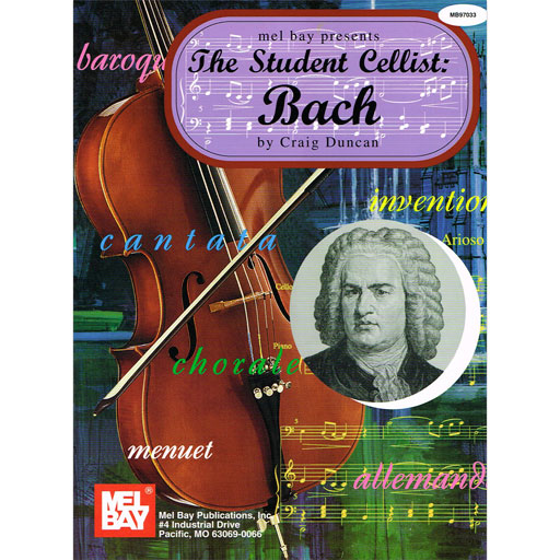 Student Cellist Bach - Cello/Piano Accompaniment Mel Bay 158390