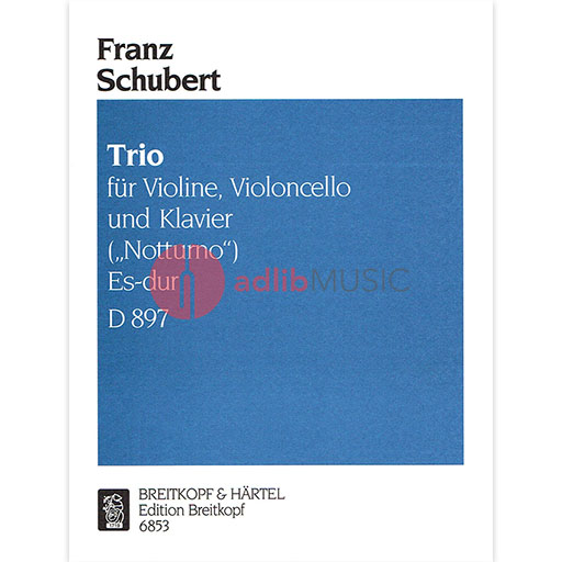Schubert - Trio in Ebmaj D897 - Piano Trio Breitkopf EB6853