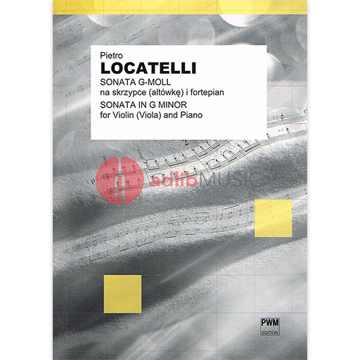 Locatelli - Sonata in Gmin - Violin/Piano Accompaniment PWM PWM2101