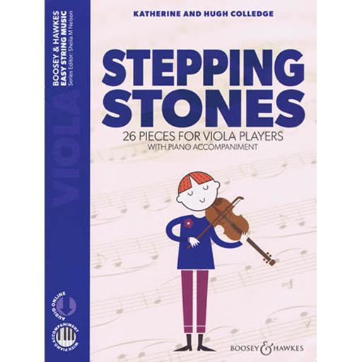 Stepping Stones Viola Book with Piano Accompaniment & Audio Access Online by Colledge M060135491 New Edition