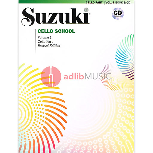 Suzuki Cello School Book/Volume 1 - Cello/CD (Recorded by Tsuyoshi Tsutsumi) International Edition Summy Birchard 40697