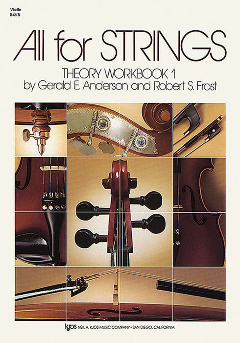 All For Strings Theory Workbook 1 - Cello by Anderson/Frost Kjos 84CO