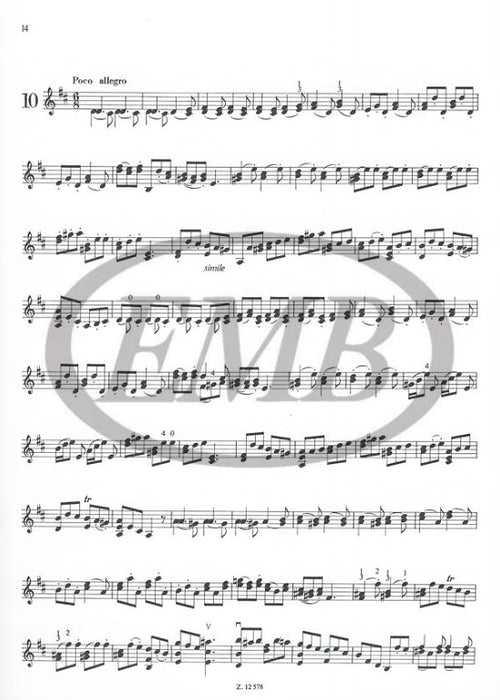 Benda - 28 Studies OpPosth - Violin Solo EMB Z12578