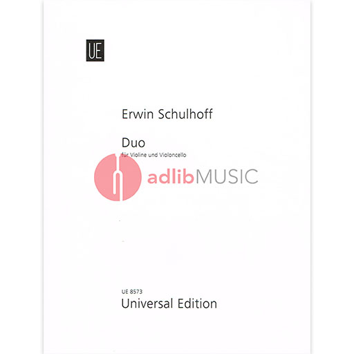 DUO FOR VIOLIN & CELLO [2 PLAYING SCORES] - SCHULHOFF - VIOLIN - UNIVERSAL