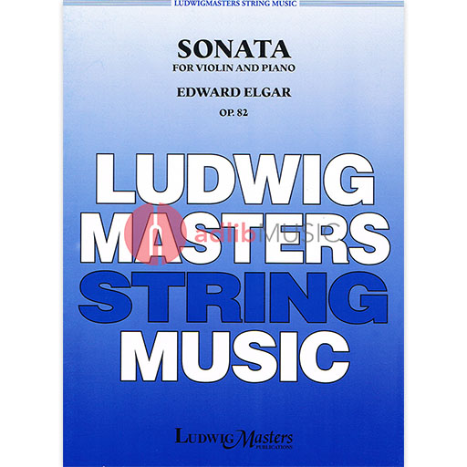 Elgar - Sonata Op82  - Violin/Piano Accompaniment Masters Music LM2393