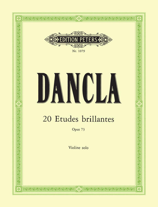 Dancla - Etudes Brillantes Op73 - Violin Peters EP1079