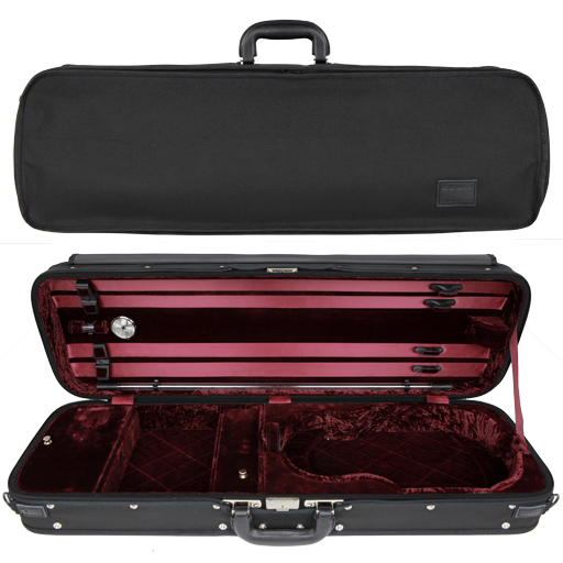 GEWA Liuteria Atlanta 2.6 Oblong Violin Black/Red, 4/4 - Special Order Only