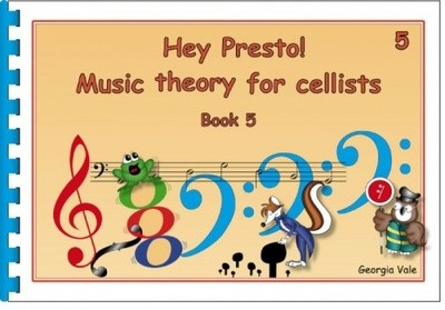 Hey Presto Music Theory for Cellists Book 5 - Cello Georgia Vale Hey Presto Strings