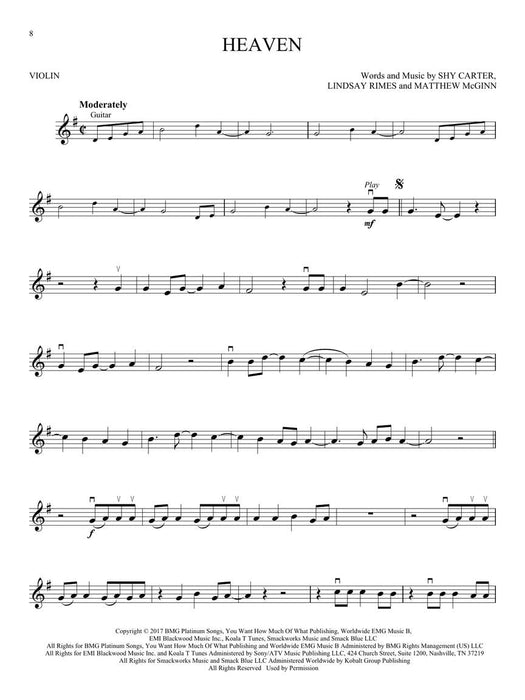 12 Hot Singles for Violin/OLA - Hal Leonard 298583