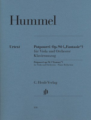 Potpourri Op. 94 - for Viola and Piano - Johann Nepomuk Hummel - Viola G. Henle Verlag