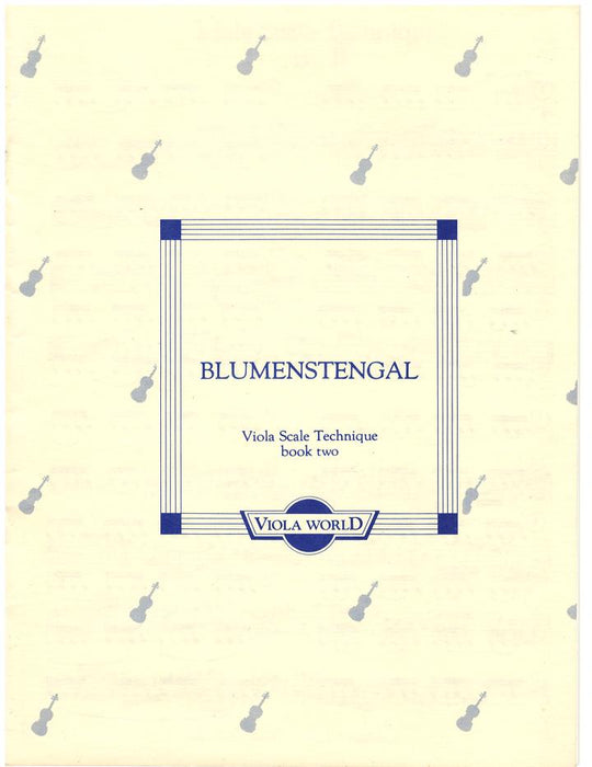 Blumenstengal - Viola Scale Technique Book 2 - Viola Solo Viola World VWP000002