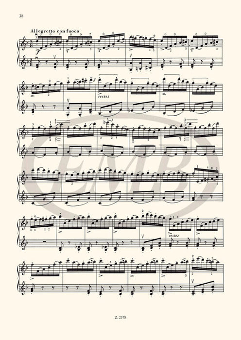 Feigerl - 24 Exercises in 24 Tonalities Volume 2 - Violin/2nd Violin Accompaniment EMB Z2378