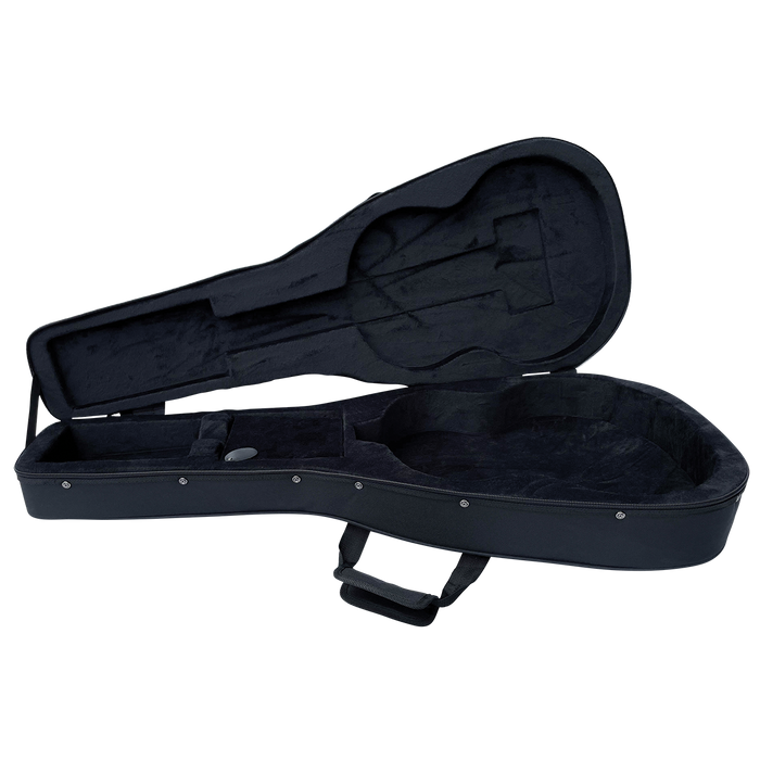 Guitar Case - DCM Premium PFC Polyfoam Lightweight Classical Guitar Case Black
