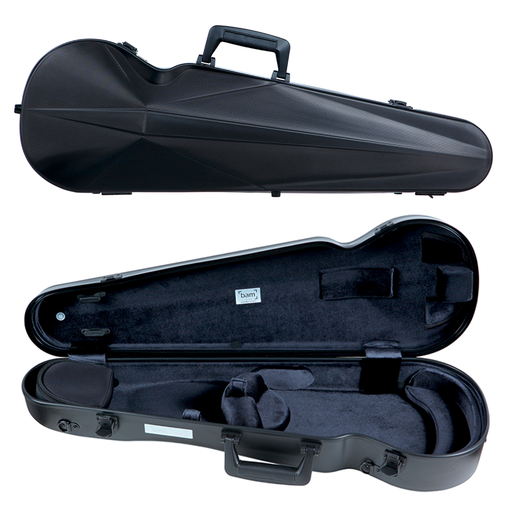 BAM L'Opera Supreme Hightech Polycarbonate 1.8 Contoured Violin Case Black/Black 4/4