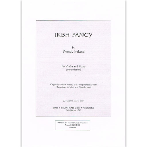 Ireland - Irish Fancy - Violin/Piano Accompaniment WITV1