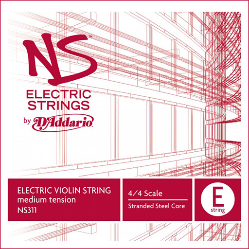 D'Addario NS Electric Violin E String Medium 4/4