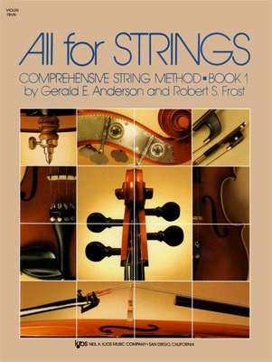 All for Strings Book 1 - Violin Book by Anderson/Frost Kjos 78VN