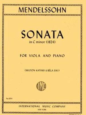 Sonata in C minor - for Viola and Piano - Felix Bartholdy Mendelssohn - Viola IMC