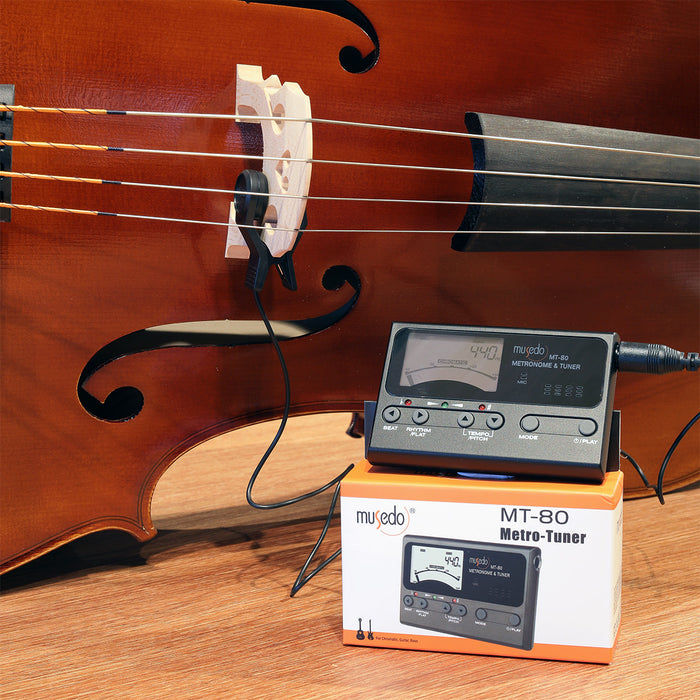 Musedo MT80 3 In 1 Chromatic Metronome Tuner Black