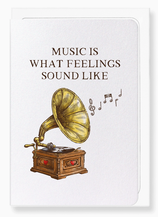 Greeting Card Birthday Music Score: Victorian Greeting Card