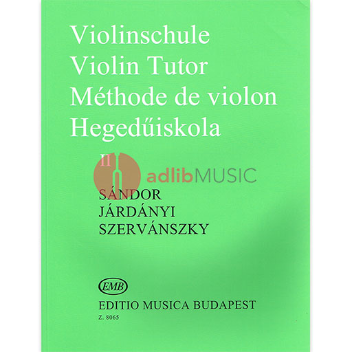 Violin Method Volume 2 - Violin by Sandor EMB Z8065
