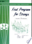 First Program for Strings - Violin 1 Part EL01996 — The Sydney String ...