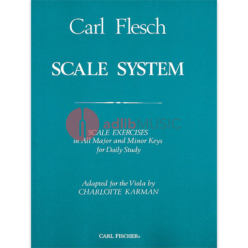 Flesch - Scale System - Viola adapted by Karman Fischer O2921