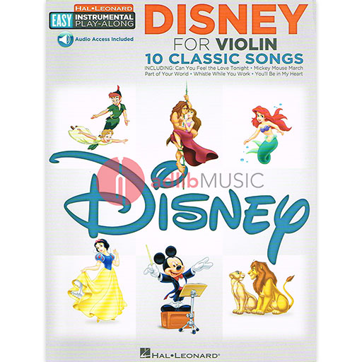Disney for Violin - Easy Violin/Audio Access Online Hal Leonard 122191