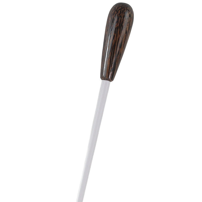 Takt White Conductors Baton with Large Plain Tigerwood Handle 15"