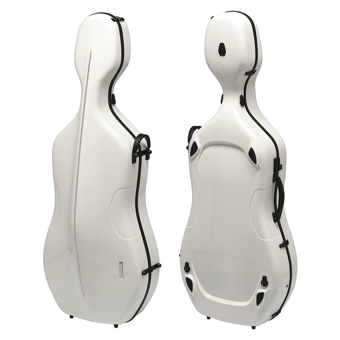GEWA Air 3.9 Cello Case White Gloss with Blue Interior