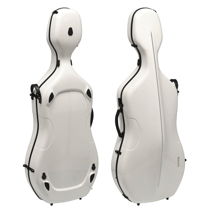 GEWA Air 3.9 Cello Case White Gloss with Blue Interior
