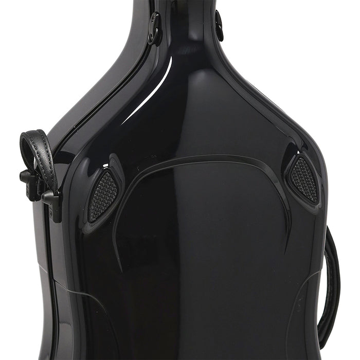 GEWA Air 3.9 Cello Case Black Gloss with Blue Interior