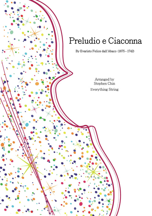 Abaco - Preludio e Ciaconna - Arr. Stephen Chin - String Orchestra Conductor Score & Parts