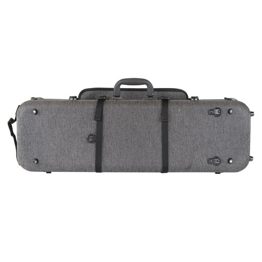 GEWA Bio-S Oblong Violin Case with Sheet Music Pocket Grey/Black